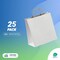 AMIFF White Shopping Bags with Handles 13 x 7 x 17 Pack of 25 White Gift Bags with Handles Bulk 150 GSM White Paper Bags with Handles Bulk White Bags with Handles White Kraft Bags with Handles